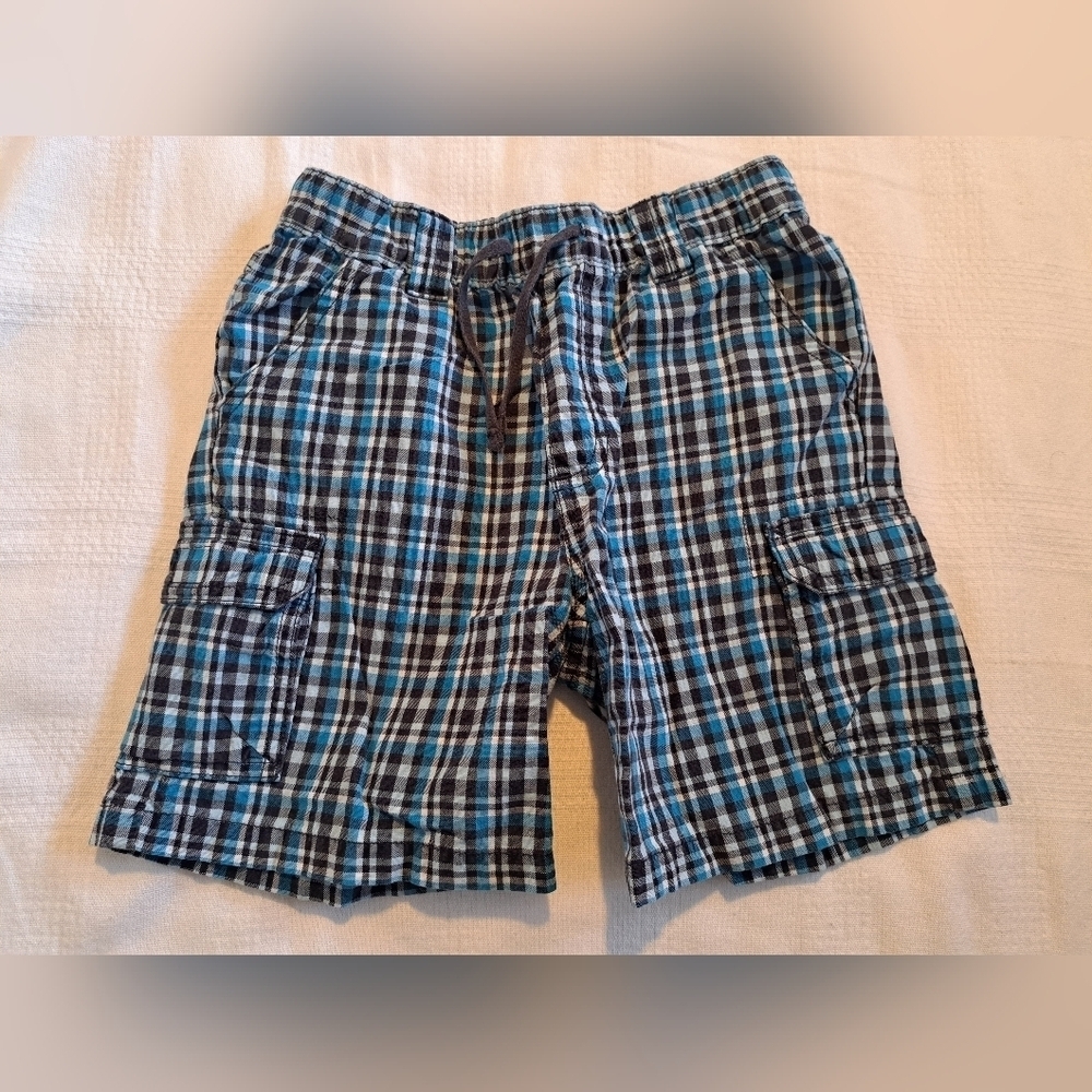 Gymboree boys size 4 cargo shorts with elastic waist and drawstring VGUC